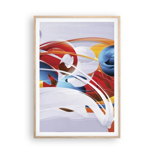Affisch i ram av ljusek - Elementens dans - 70x100 cm