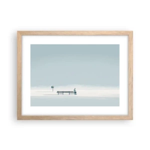 Affisch i ram av ljusek - Ja, jag väntar. - 40x30 cm