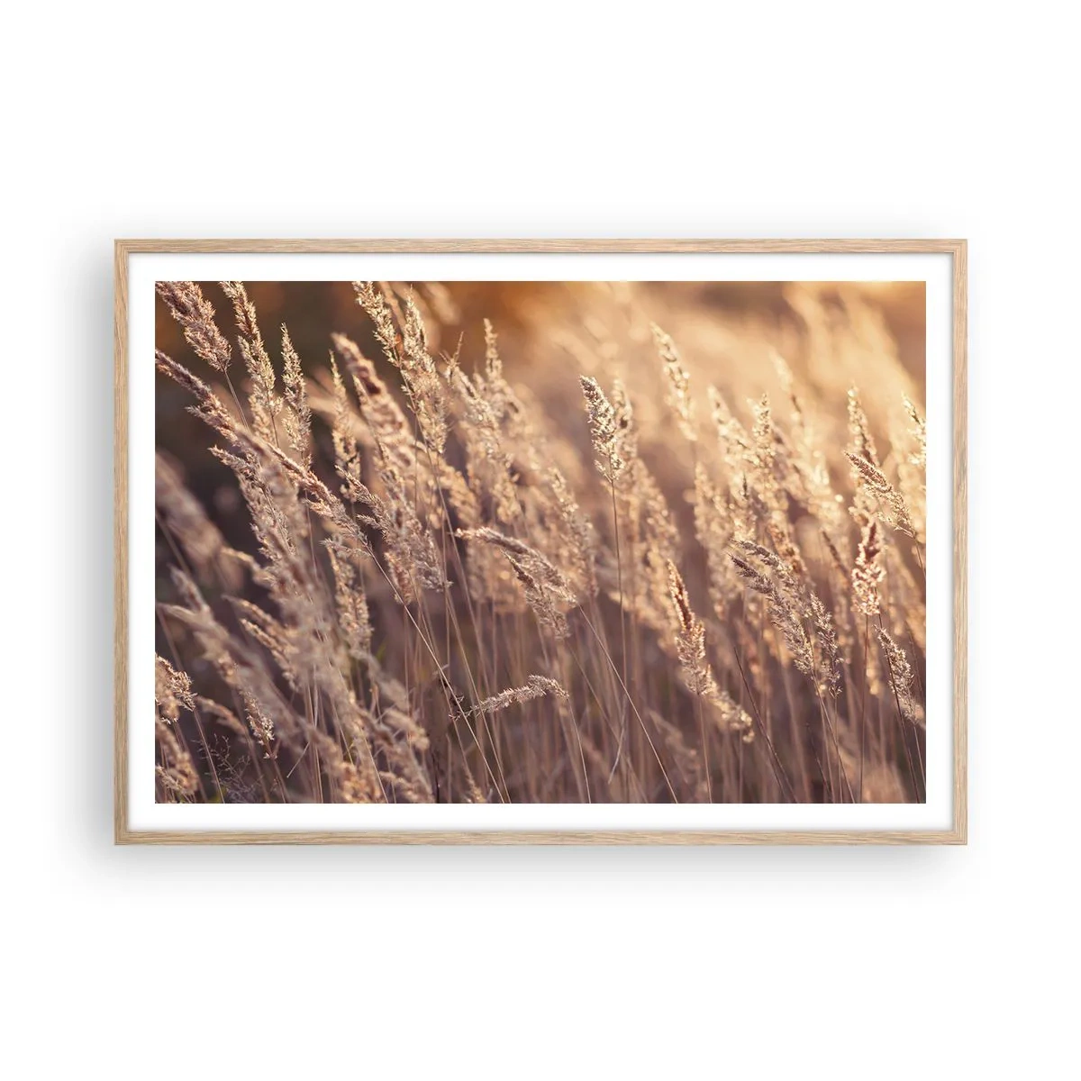 Affisch i ram av ljusek - Redo att välkomna hösten - 100x70 cm