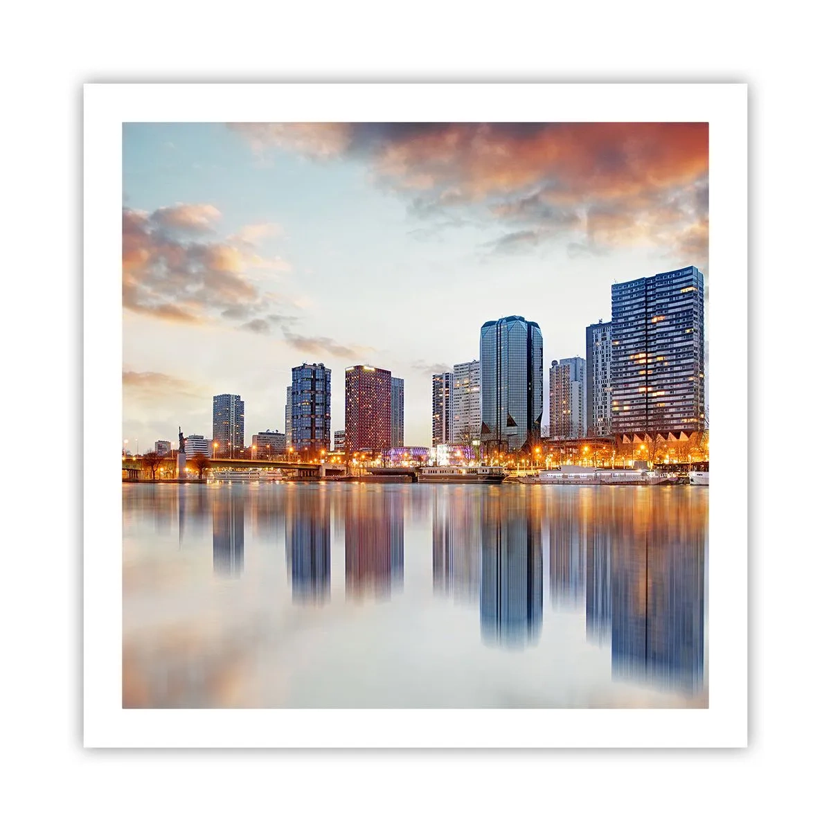 Affisch - Paris monumentala lugn - 60x60 cm