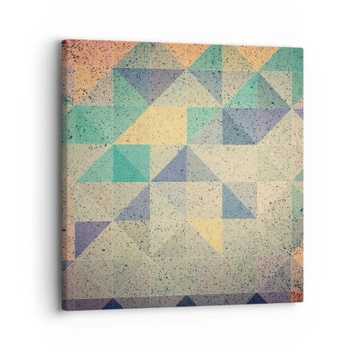 Canvastavla - Bild på duk - Trianglarnas republik - 30x30 cm