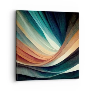 Canvastavla - Bild på duk - Vävd av färger - 30x30 cm