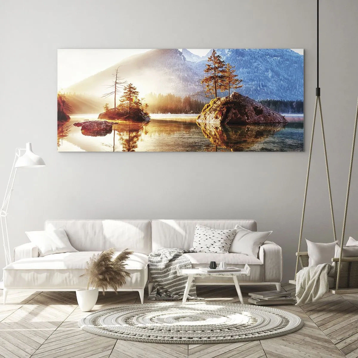 Glastavla - Bild på glas - Naturen i ett nytt ljus - 100x40 cm