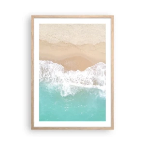 Affisch i ram av ljusek - Smekande beröring - 50x70 cm