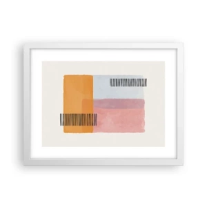 Affisch i vit ram - Från hörna till hörna - 40x30 cm