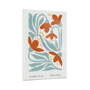 Glastavla - Bild på glas - Mot jorden, mot solen - 80x120 cm