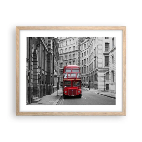 Affisch i ram av ljusek - Vardagen behöver inte vara grå - 50x40 cm