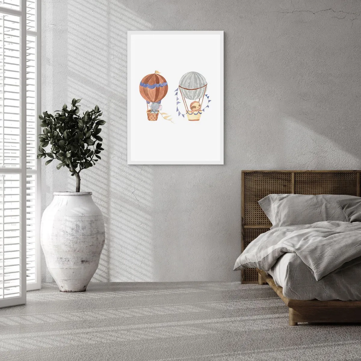 Affisch i vit ram - Vänner på en resa - 30x40 cm