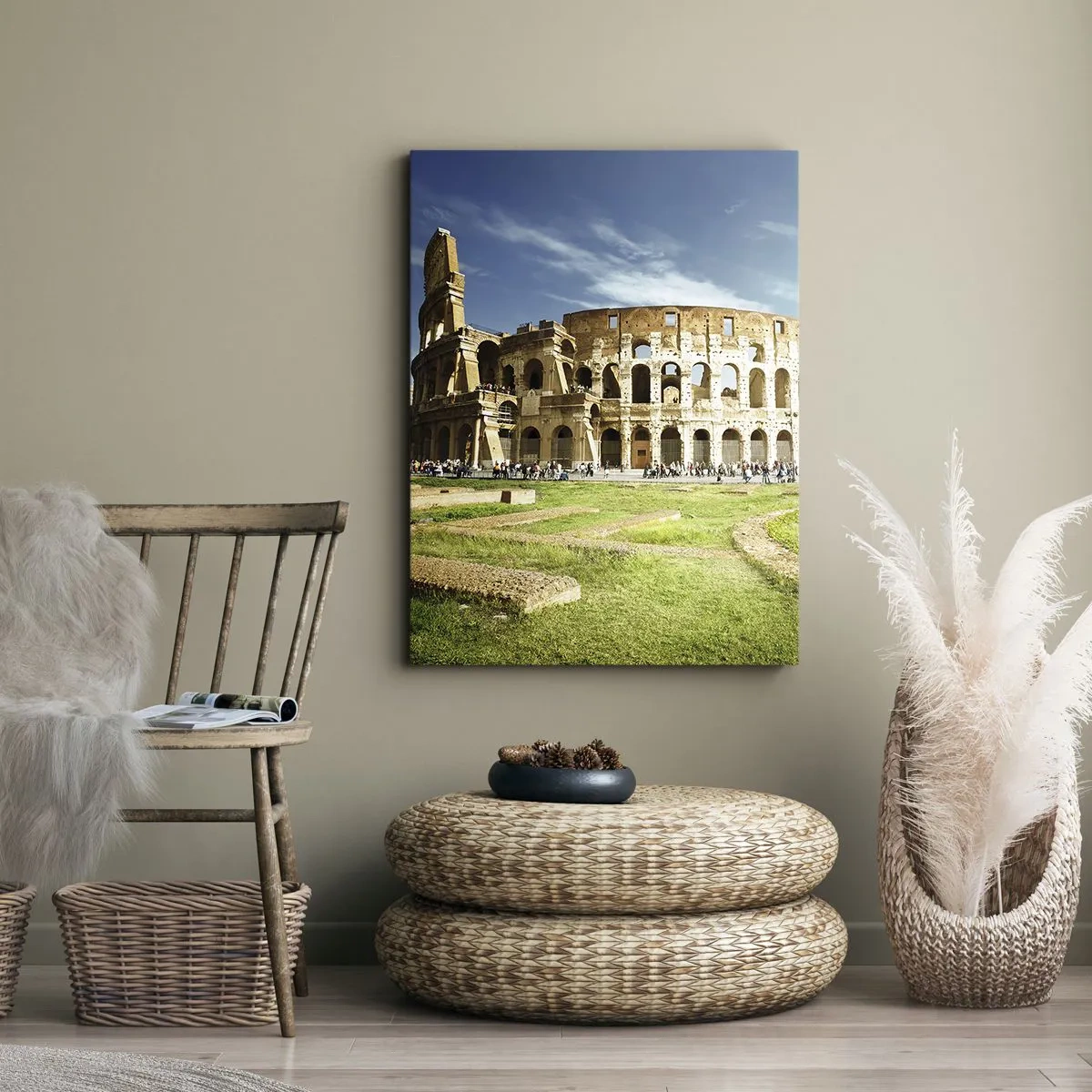 Canvastavla - Bild på duk - Vapnets klang hörs fortfarande - 45x80 cm
