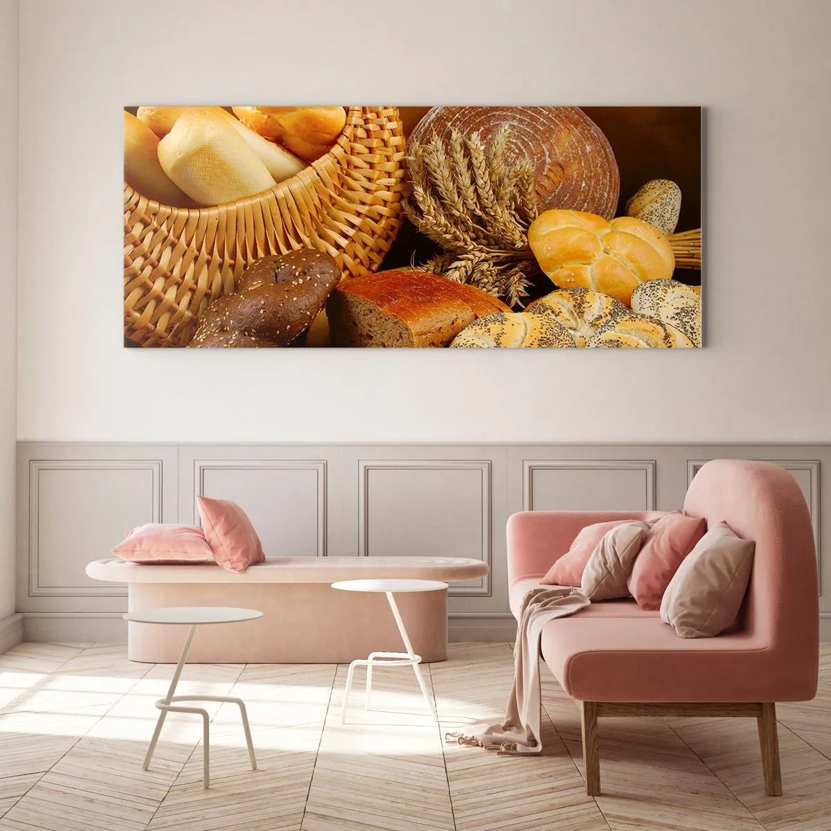 Glastavla - Bild på glas - Vi kom undan igen - 90x30 cm