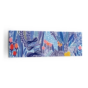 Canvastavla - Bild på duk - Hawaii-trädgård - 160x50 cm