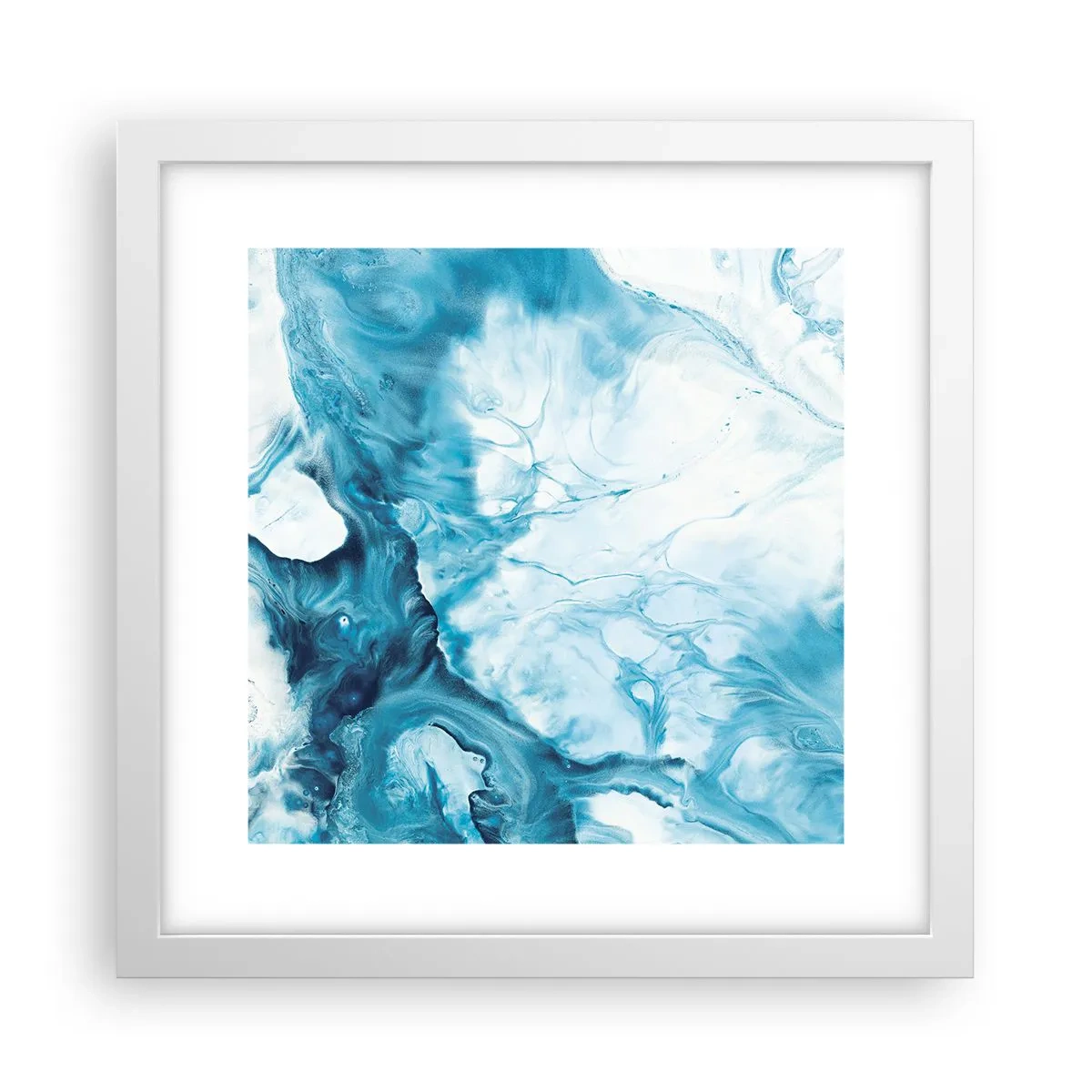 Affisch i vit ram - Blåhetens konsert - 30x30 cm
