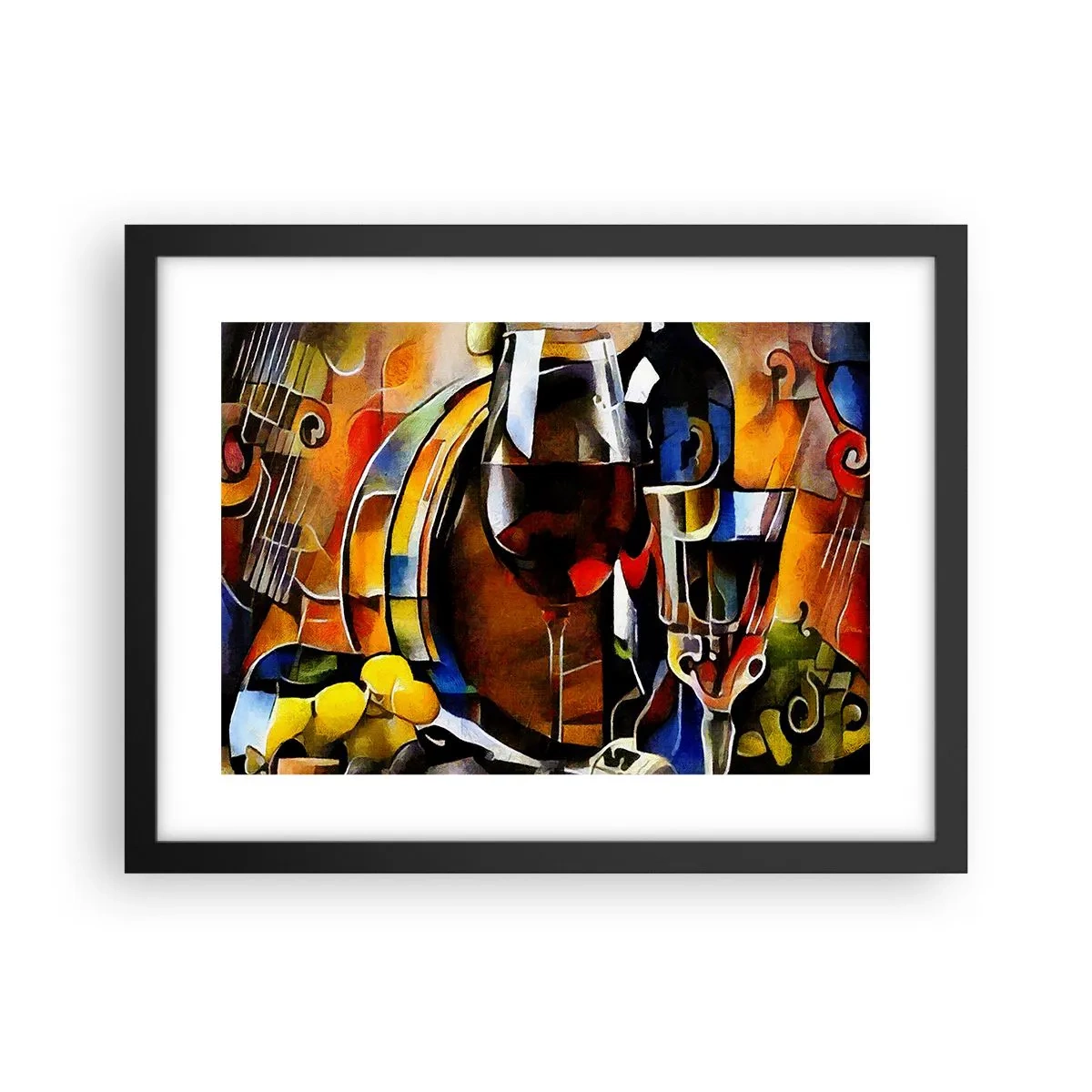 Affisch i svart ram - Så blir världen färgglad - 40x30 cm