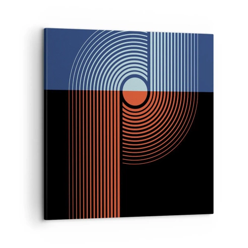 Canvastavla - Bild på duk - I en geometrisk kläm - 60x60 cm