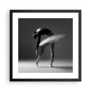 Affisch i svart ram - Bella ballerina - 40x40 cm