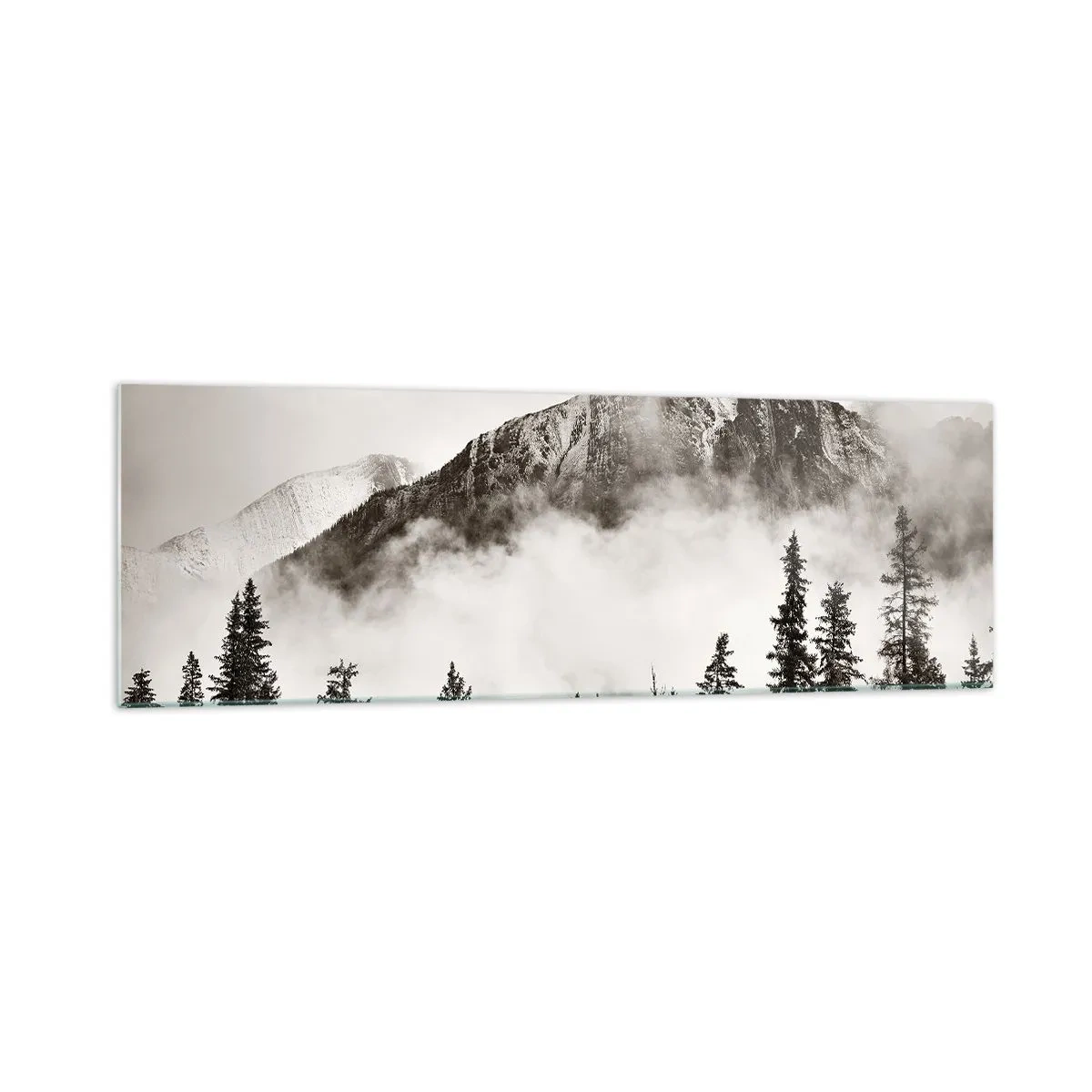 Glastavla - Bild på glas - Granithärskare - 160x50 cm