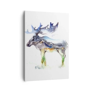 Canvastavla - Bild på duk - Vintersagans figur - 50x70 cm