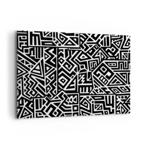 Canvastavla - Bild på duk - Prekolumbisk komposition - 100x70 cm