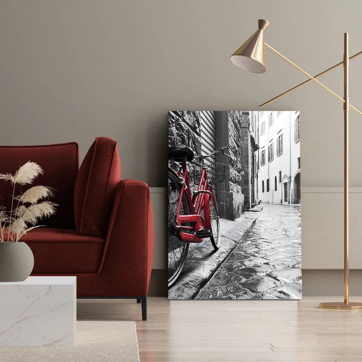 Canvastavla - Bild på duk - Den riktiga skönheten åldras inte - 55x100 cm