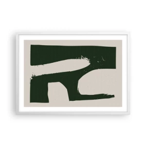 Affisch i vit ram - Vikar av vitt - 70x50 cm