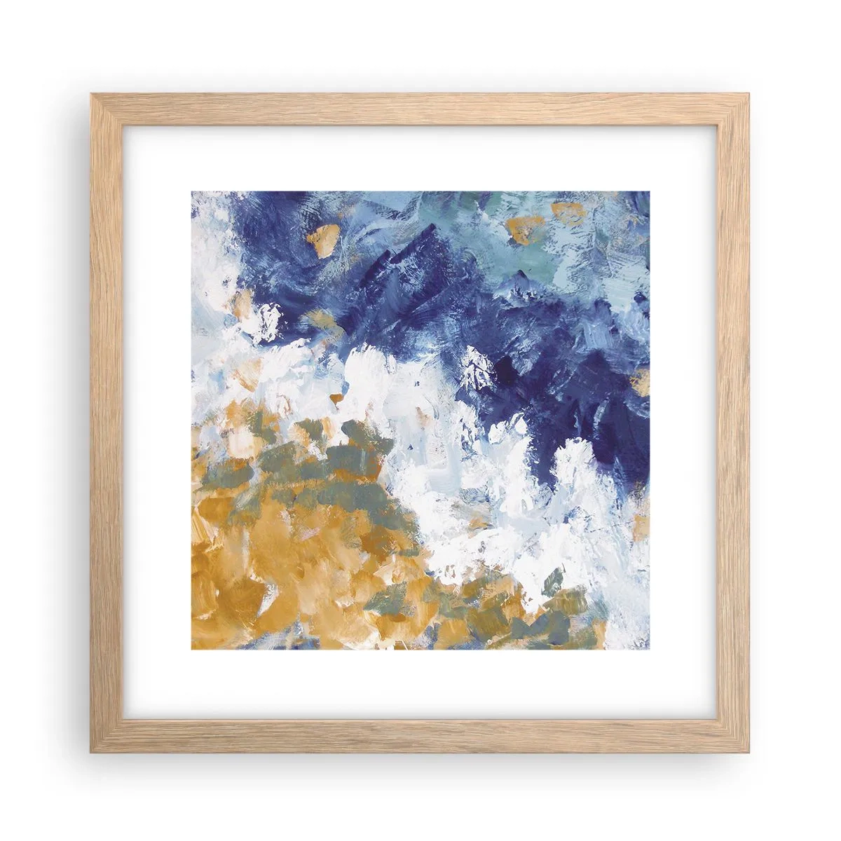 Affisch i ram av ljusek - Elementens dans - 30x30 cm