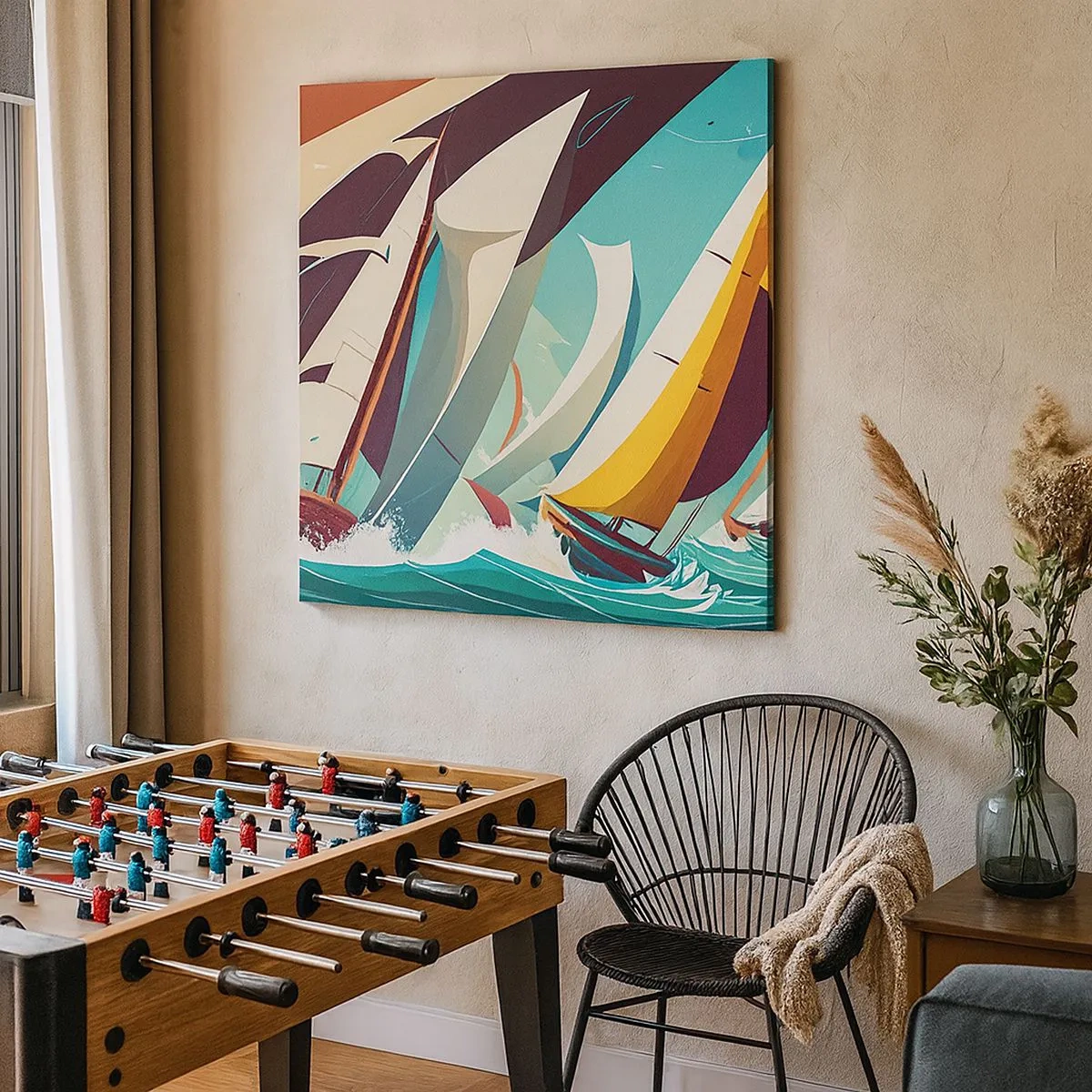 Canvastavla - Bild på duk - Icke rädda för elementen - 30x30 cm