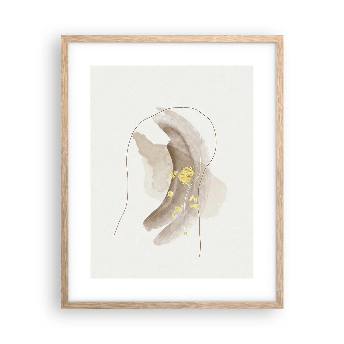 Affisch i ram av ljusek - Träffat i rummet - 40x50 cm