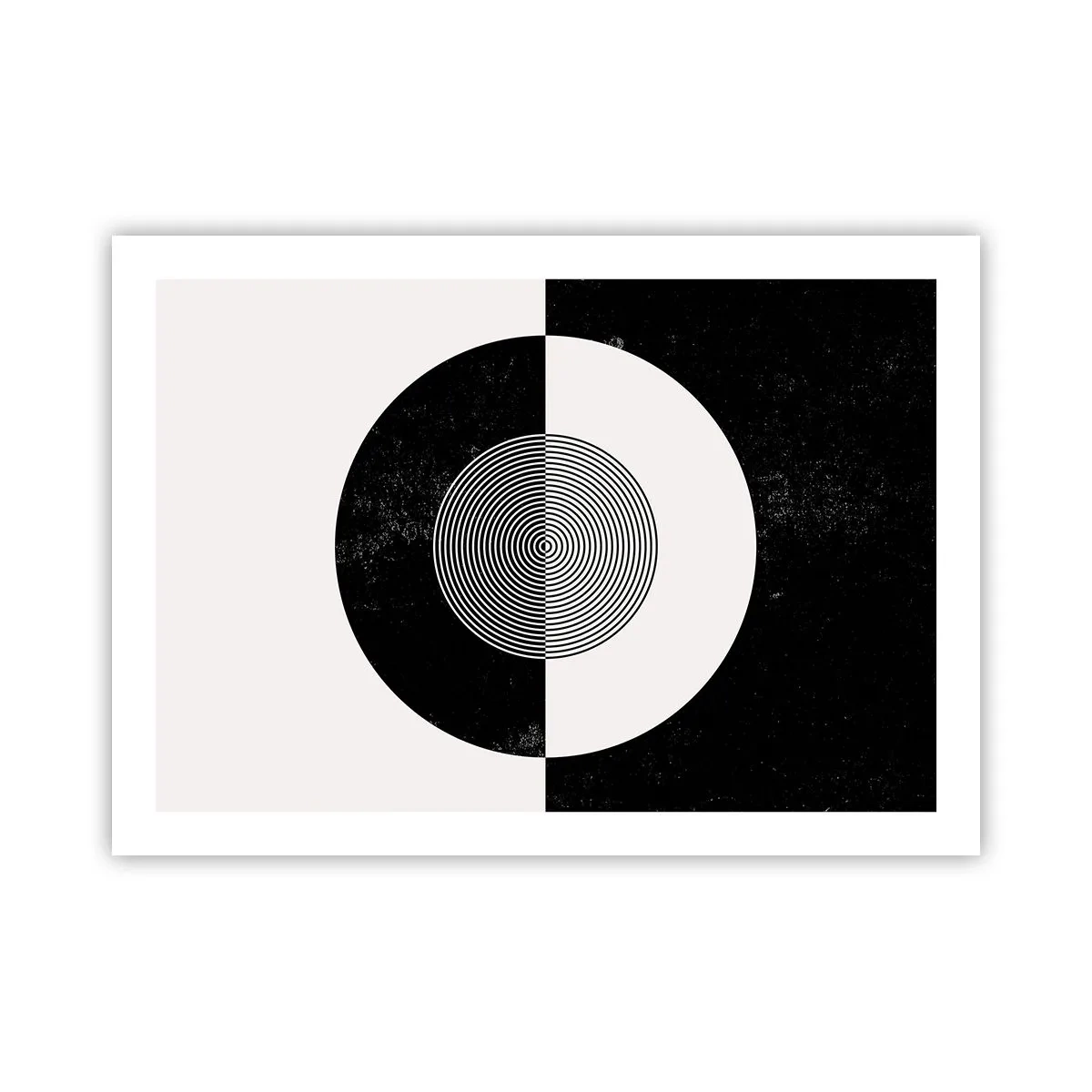 Affisch - Harmoni i svart och vitt - 70x50 cm