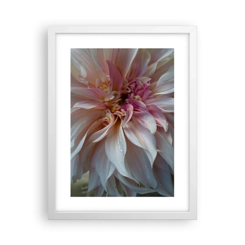 Affisch i vit ram - Blommande friskhet - 30x40 cm
