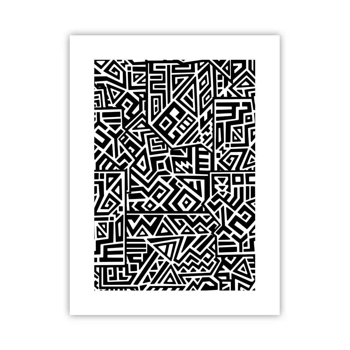 Affisch - Prekolumbisk komposition - 30x40 cm