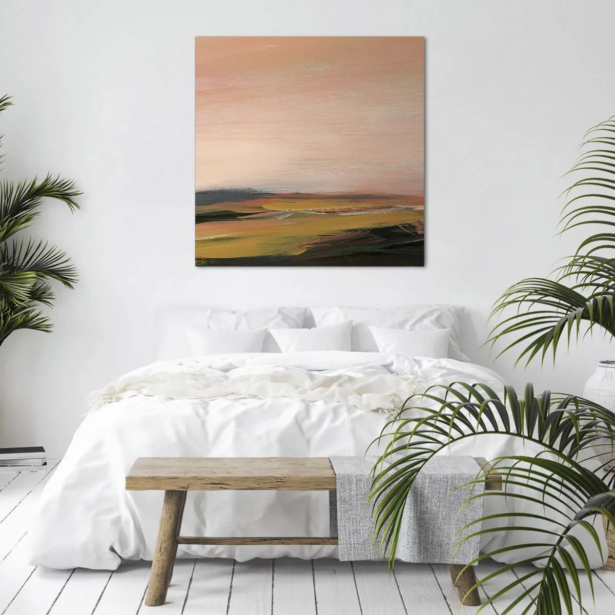 Canvastavla - Bild på duk - I rosa - 50x50 cm