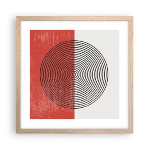 Affisch i ram av ljusek - Mitt i prick - 40x40 cm