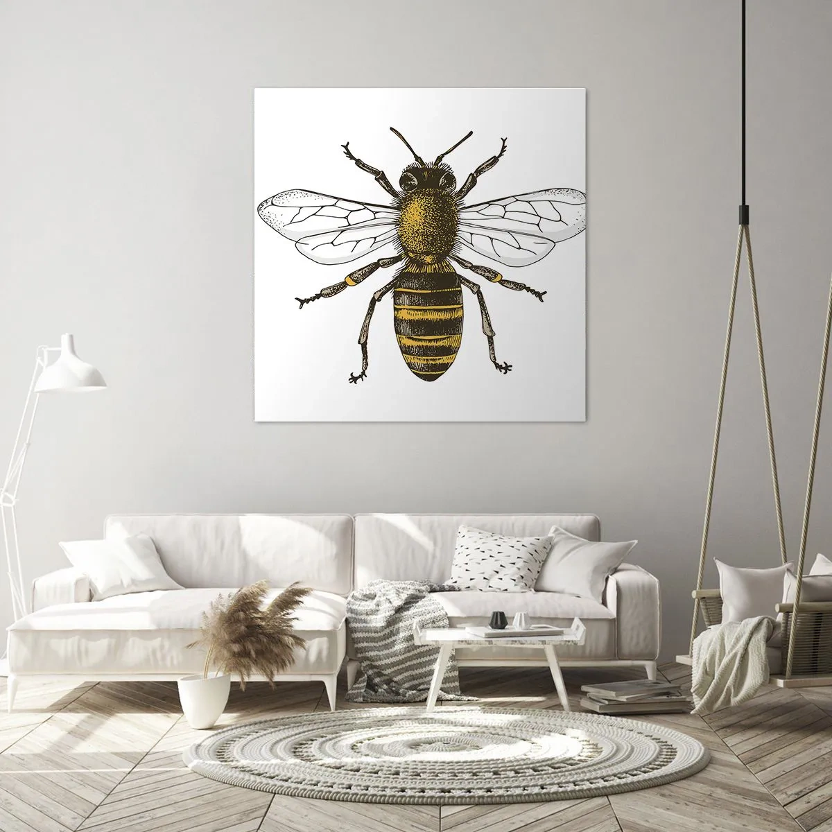 Canvastavla - Bild på duk - Vackert och bra - 70x70 cm