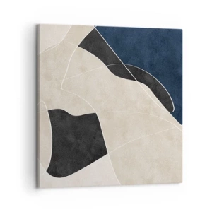 Canvastavla - Bild på duk - Abstrakt komposition - färgkontrast - 60x60 cm