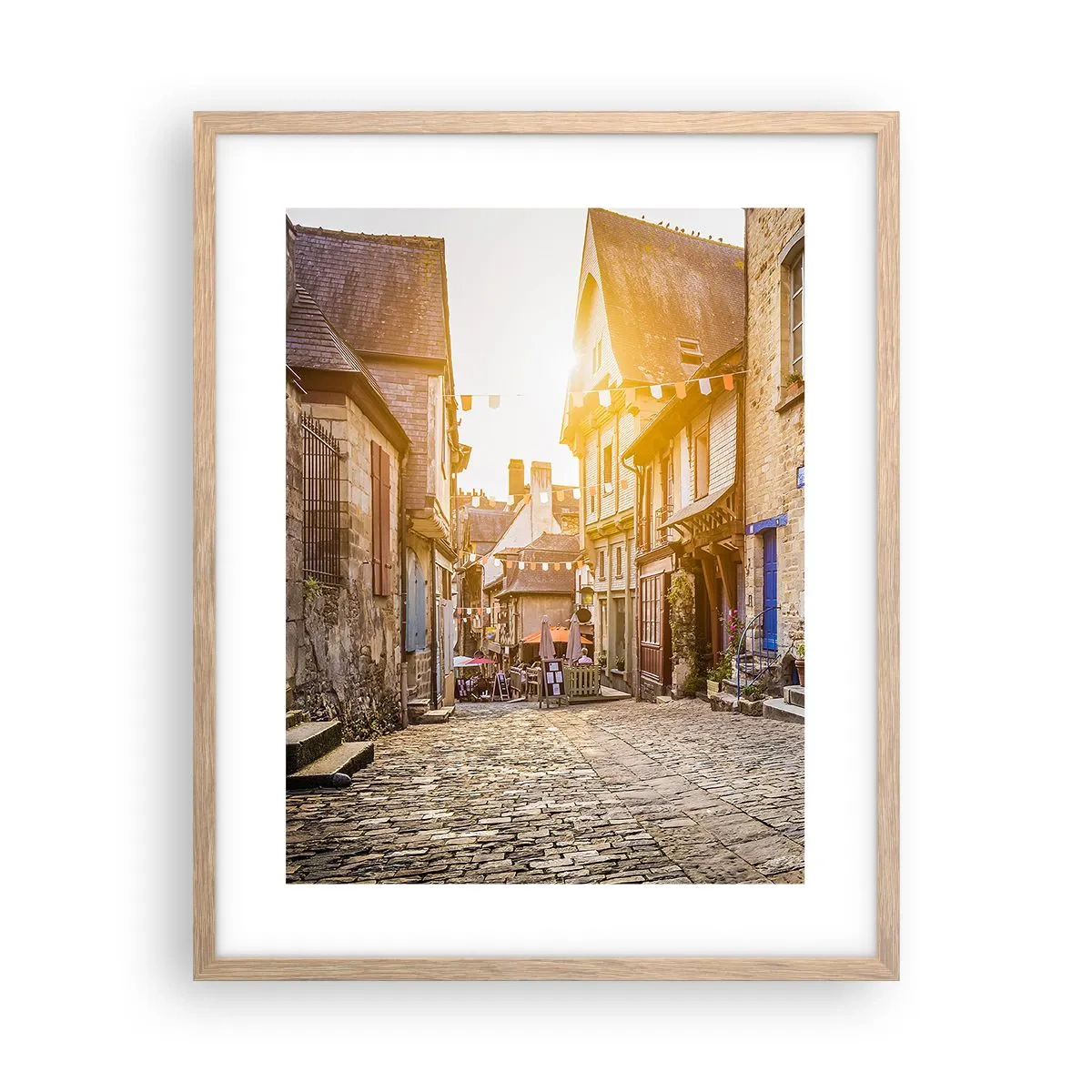 Affisch i ram av ljusek - Stadens vita ande - 40x50 cm
