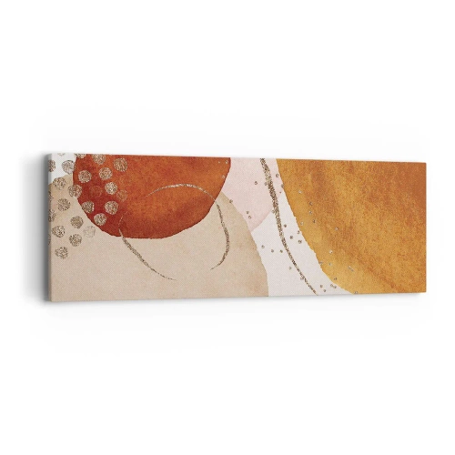 Canvastavla - Bild på duk - Rundhet och rörelse - 90x30 cm