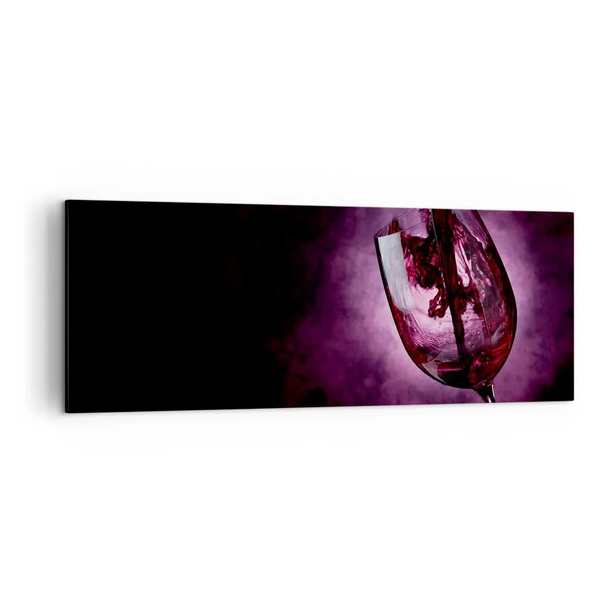 Canvastavla - Bild på duk - Scharlakansröd? Karmin? Nej, rubin - 140x50 cm