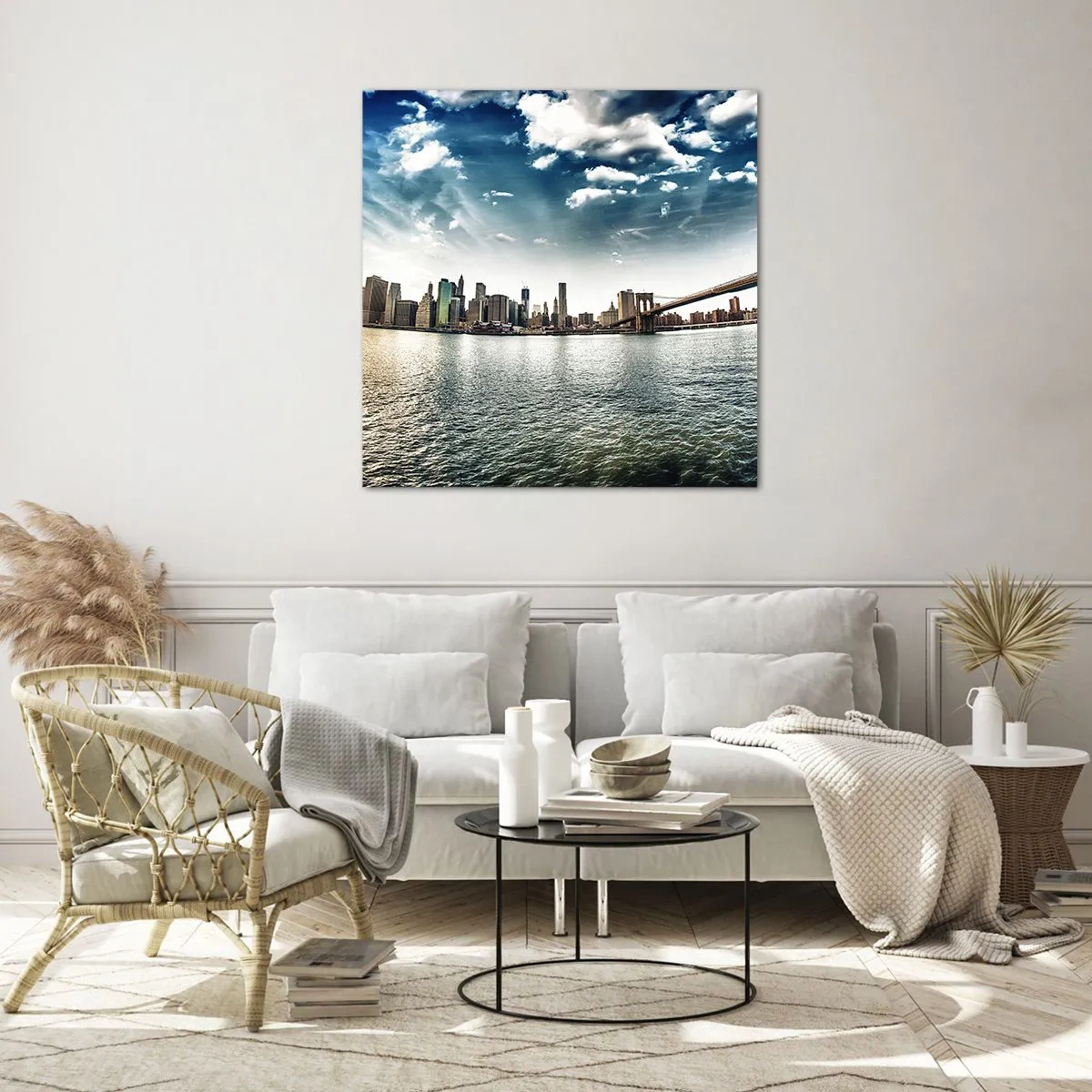 Glastavla - Bild på glas - Glasö - 40x40 cm