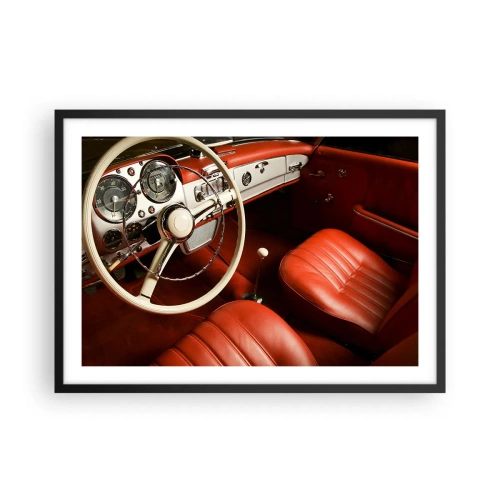 Affisch i svart ram - Lyx i vintage stil - 70x50 cm