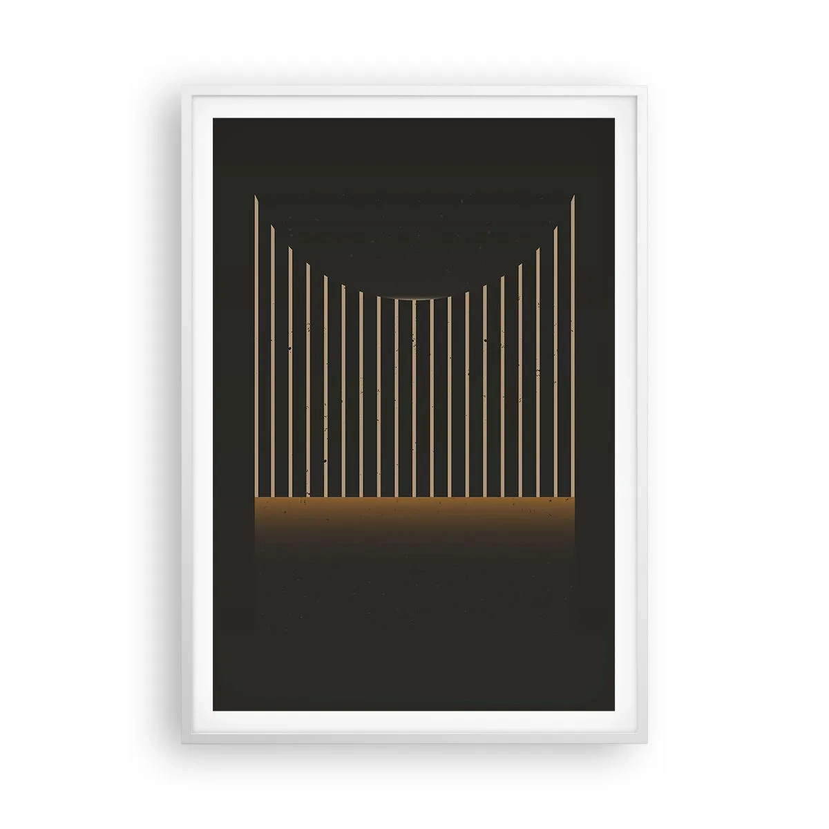 Affisch i vit ram - Utforska mörkret - 70x100 cm