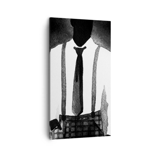 Canvastavla - Bild på duk - Noir stämning - 45x80 cm