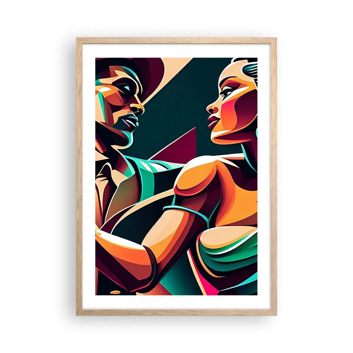 Affisch i ram av ljusek - I hjärtats rytm - 50x70 cm