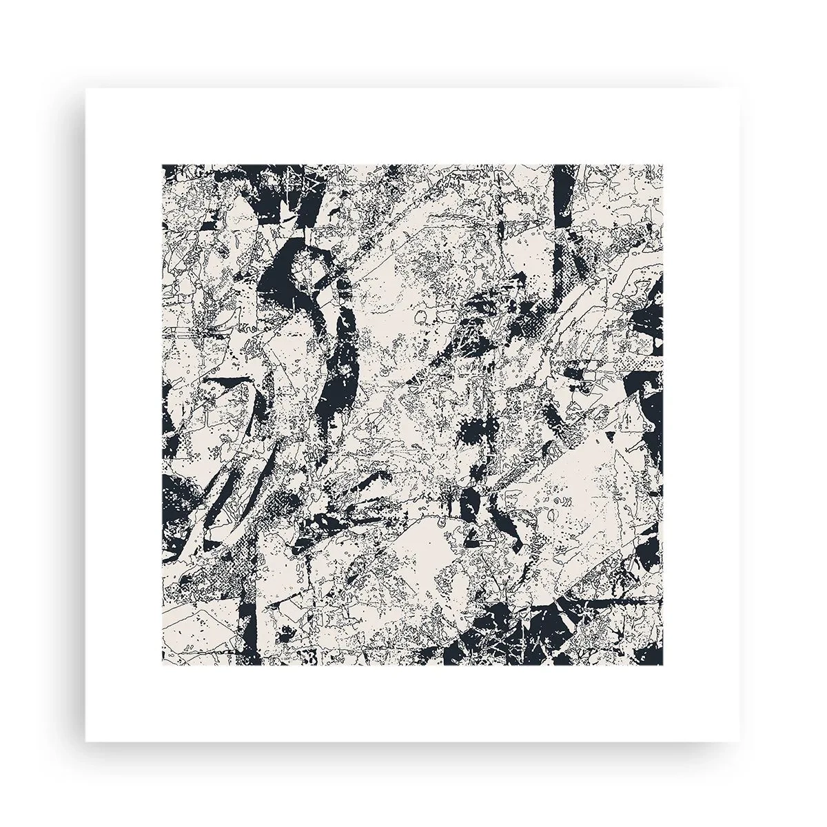 Affisch - Motsatsernas interpenetration - 30x30 cm