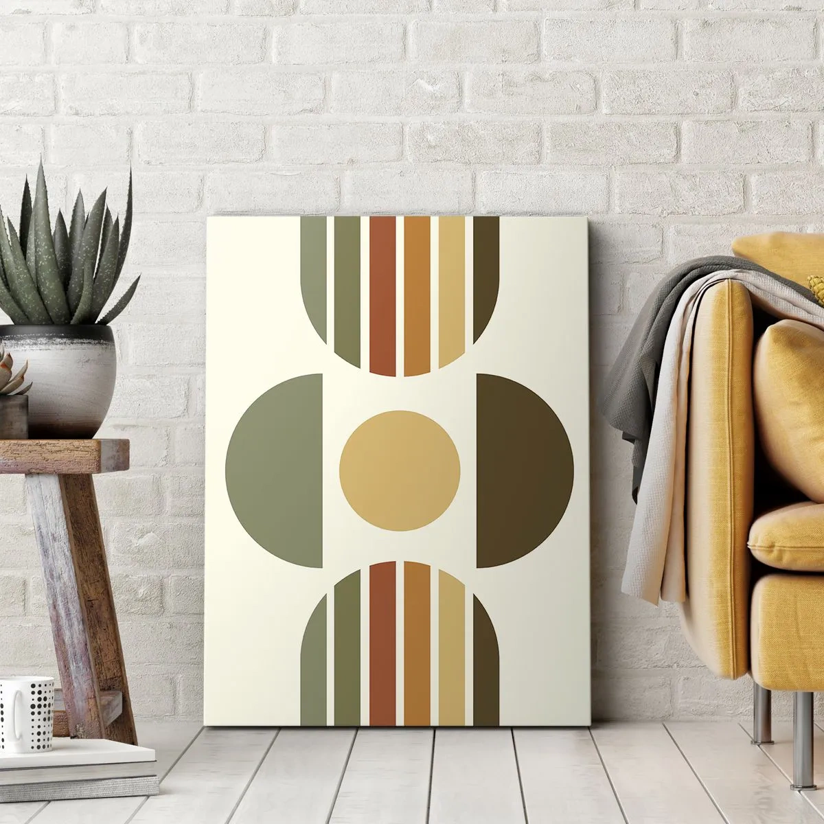 Canvastavla - Bild på duk - I jordens färger - 70x100 cm