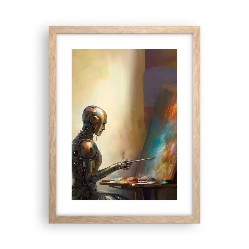 Affisch i ram av ljusek - Framtidens konst - 30x40 cm