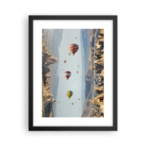 Affisch i svart ram - Här är allt möjligt - 30x40 cm