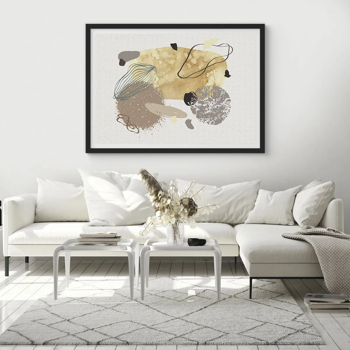 Affisch i svart ram - Olika former - 70x50 cm