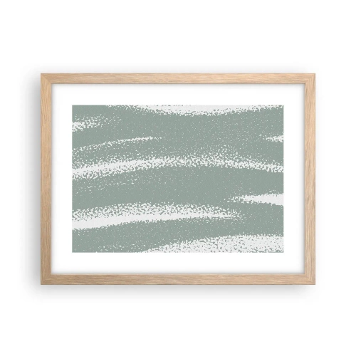 Affisch i ram av ljusek - Abstraktion i vinterstämning - 40x30 cm