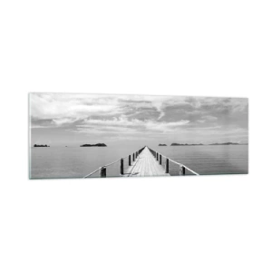 Glastavla - Bild på glas - Kanske en resa... - 90x30 cm