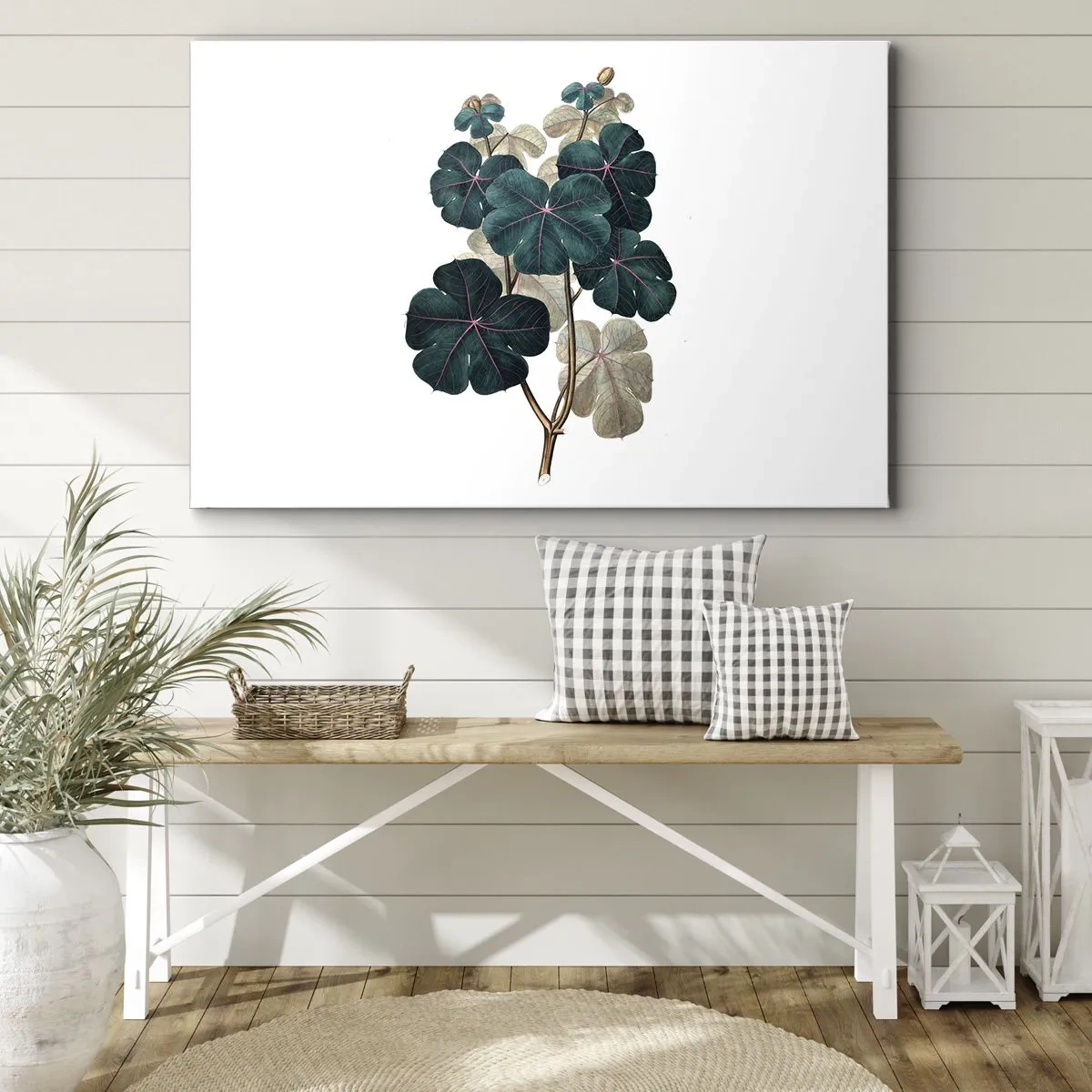 Canvastavla - Bild på duk - Från ett gammalt herbarium - 70x50 cm